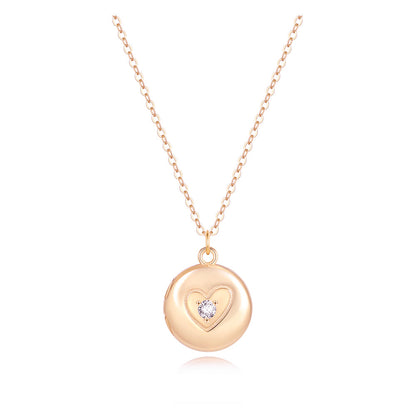 Isabella Circle Locket Necklace