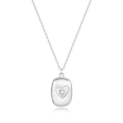 Isabella Rectangle Locket Necklace