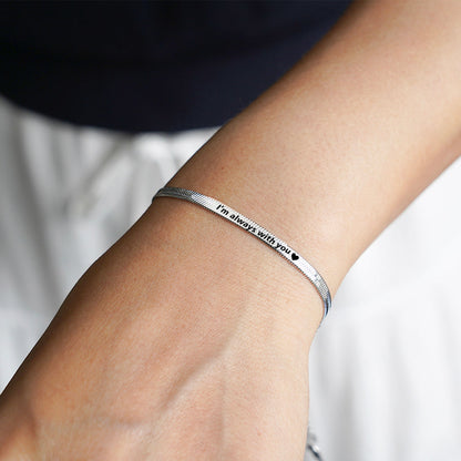 Engraved Rope Bracelet Set