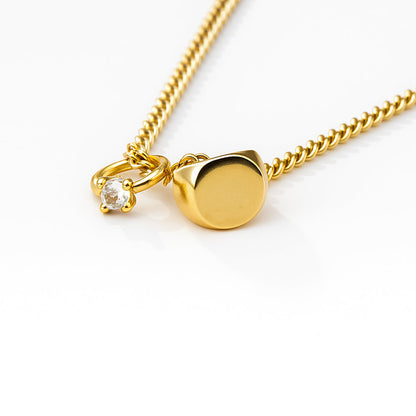 Mini Promise Ring Necklace