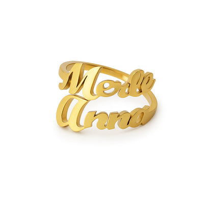 Custom Name Ring