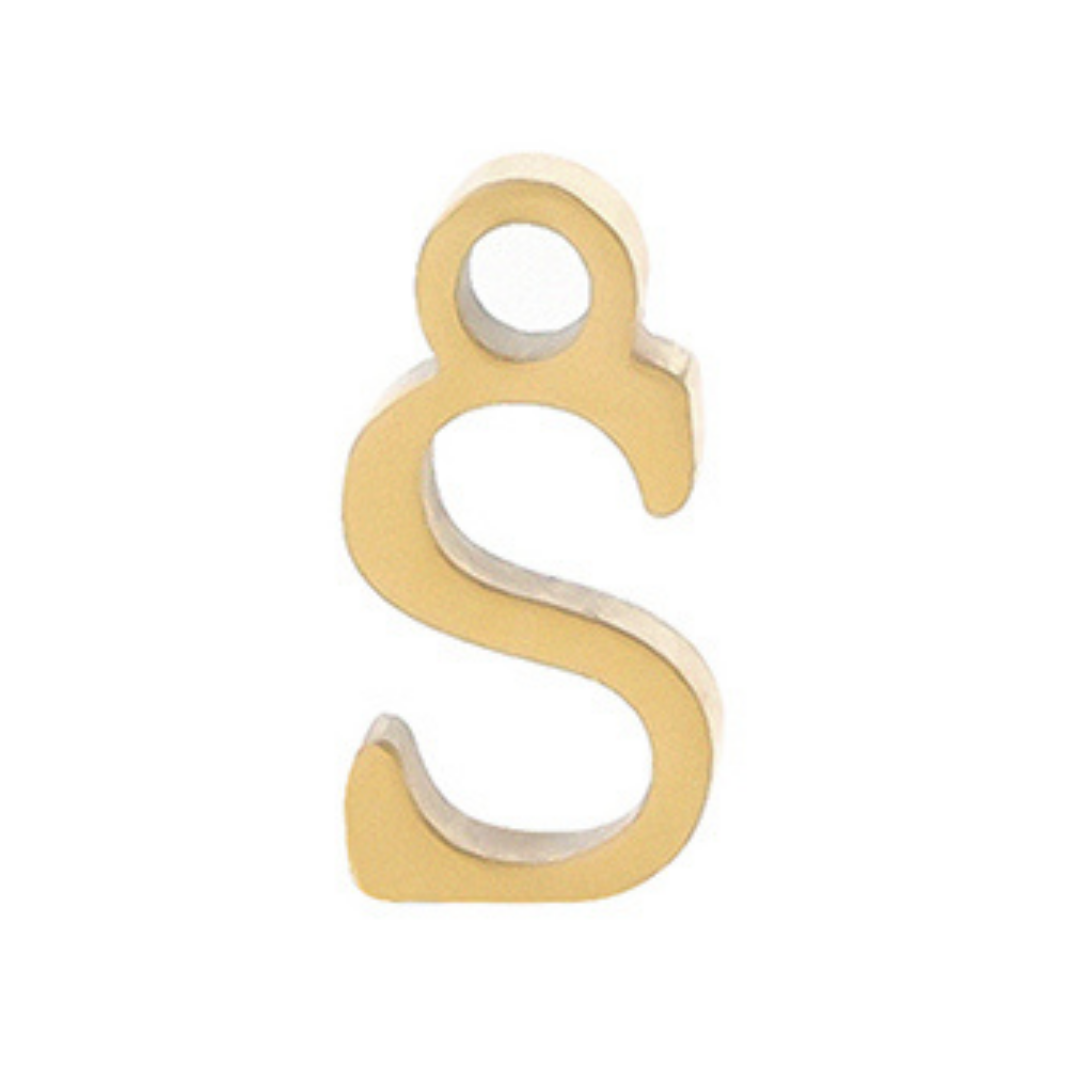 Permanent Bracelet Letter Charm