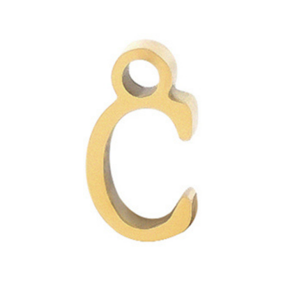 Permanent Bracelet Letter Charm #1