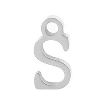 Permanent Bracelet Letter Charm