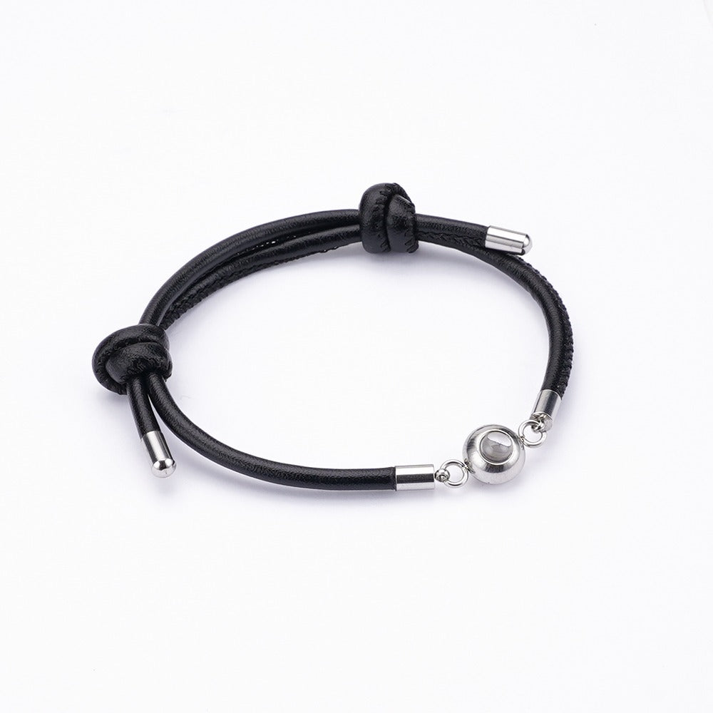 Leather Projection Bracelet