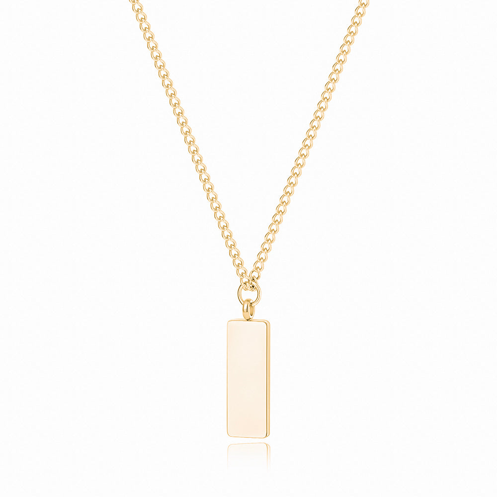 Custom Engraved Minimal Necklace