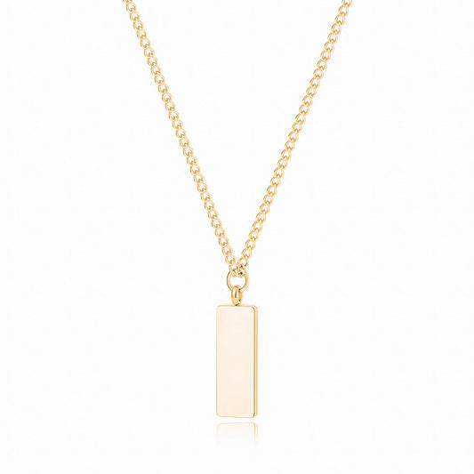 Custom Engraved Minimal Necklace