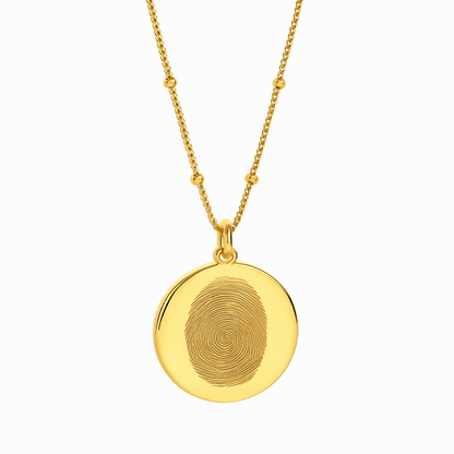 Engraved Fingerprint Necklace