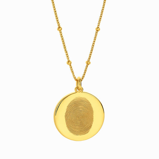 Engraved Fingerprint Necklace