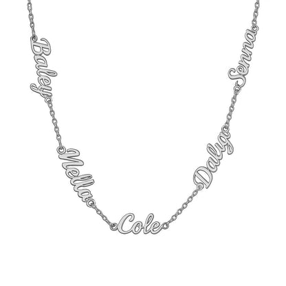 Custom Multi Name Necklace
