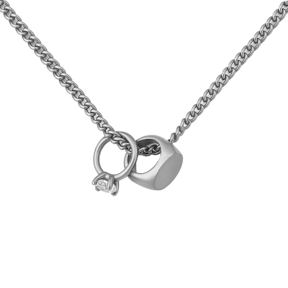 Mini Promise Ring Necklace