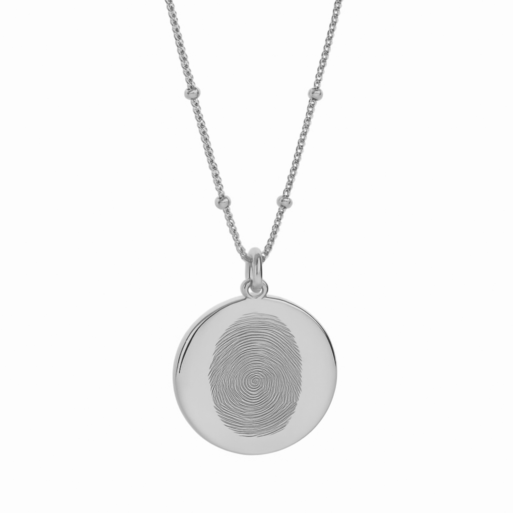 Engraved Fingerprint Necklace