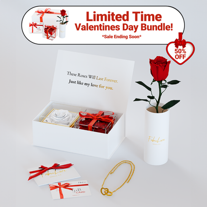 Valentines Eternal Rose Box Bundle