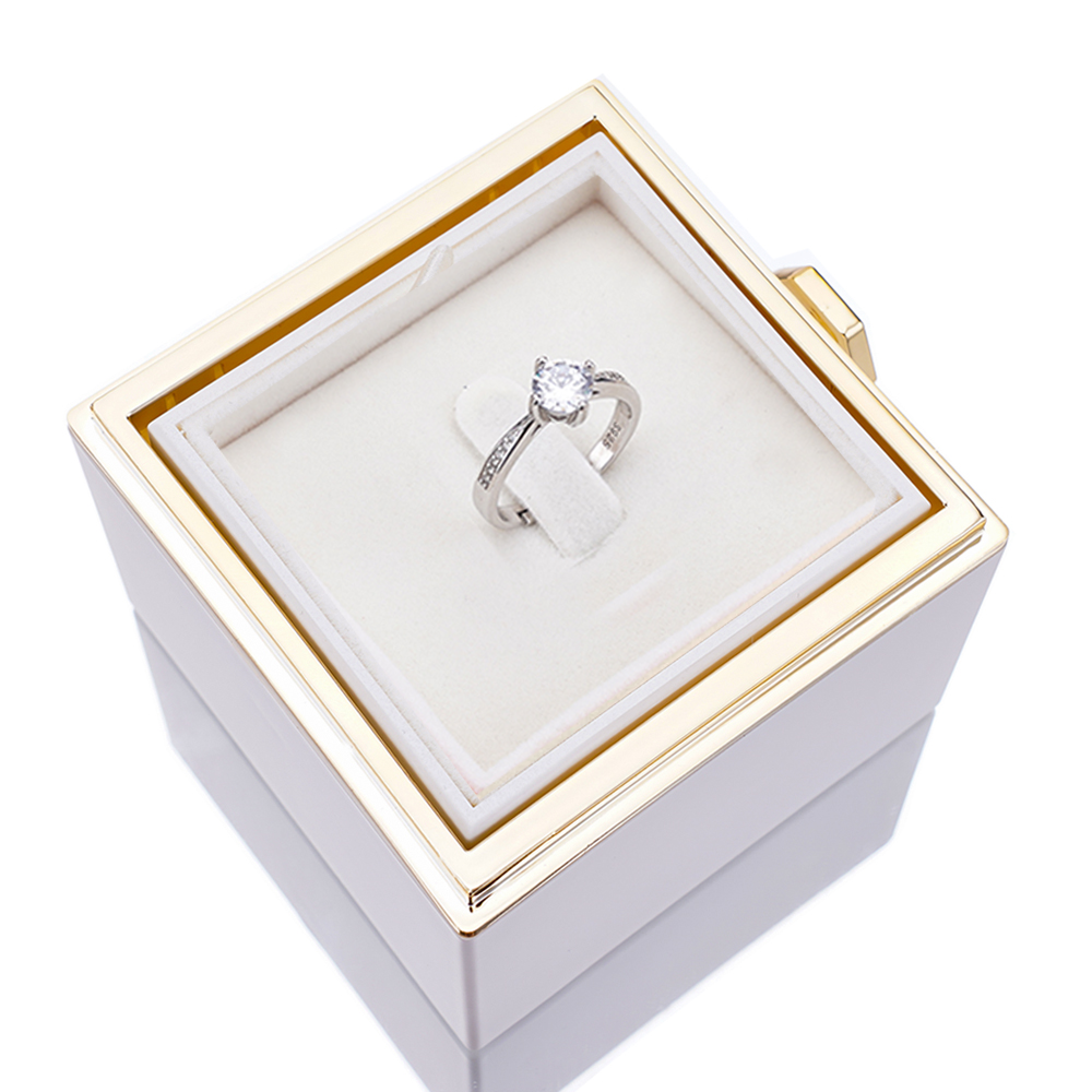 Eternal Rose Box - W/ S925 Ring & Real Rose